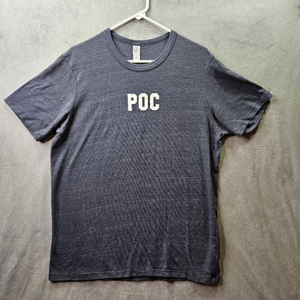 Alternative Apparel Shirt Mens Sz Xl Gray Poc Cycling Lightweight Short Sleeve